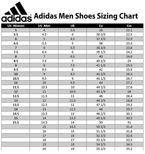 Adidas spezial size guide